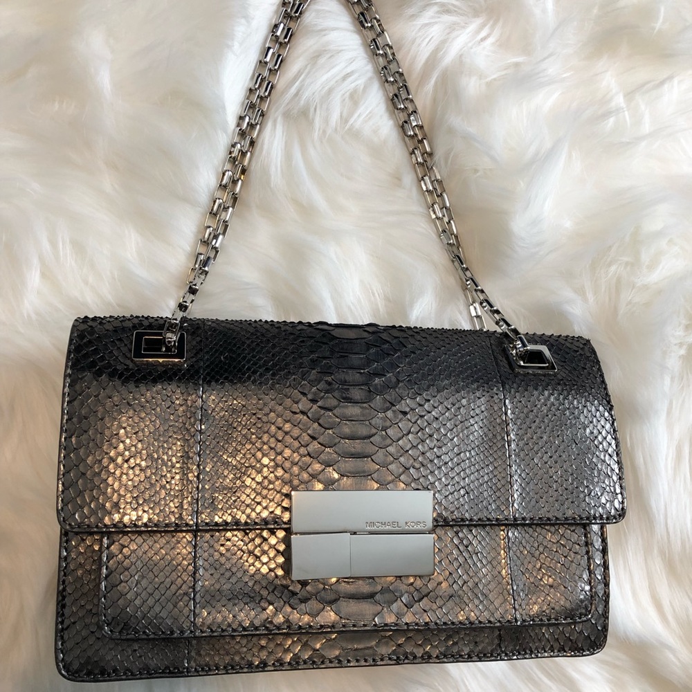 Michael Kors Collection Python Shoulder Bag